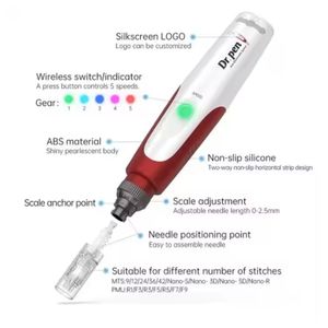 Dermapen Electrico Ajustable Para Rejuvenecimiento Facial