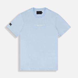 Camiseta Premium Manga Corta Color Azul Chambray Para Hombre
