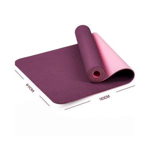Tapete Yoga Colchoneta Mat Pilates Ejercicios 6 Mm + Estuche Morado