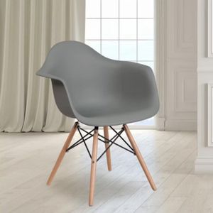 Silla Eames Con Brazos gris