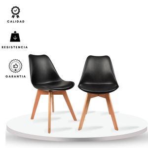 Set X2 Silla Milano Negro