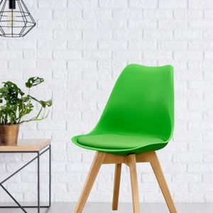 Silla Tapizada Milano Verde Ekonomodo