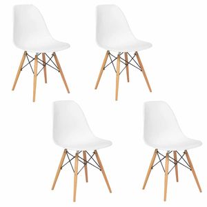 Silla Eames Blanco Set X 4