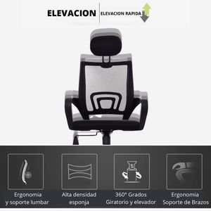Silla De Oficina Premium Presidente Colors Negro