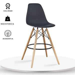 Silla de Barra Eames Negra