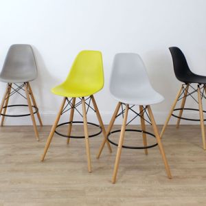 Silla de Barra Eames Negra