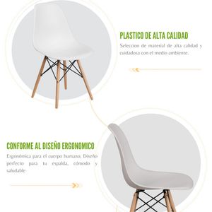 Silla Auxiliar Eames Adulto Blanco