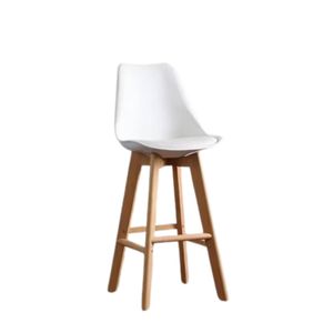 Silla Milano Tapizada Bar blanco,