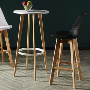 Silla Milano Tapizada Bar blanco,