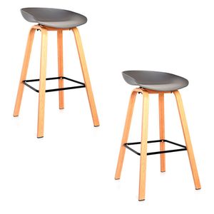 Silla Set X2 Bar Milyi Gris Ekonomodo