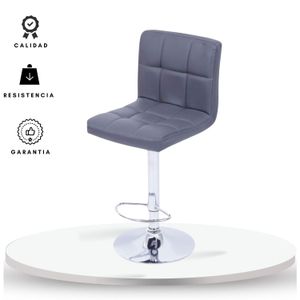 Silla De Bar Leo Gris Ekonomodo