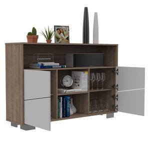 Mueble Bife Lutrux Miel Blanco Ekonomodo