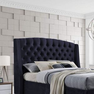 Combo Cama + Cabecero King Italia Azul
