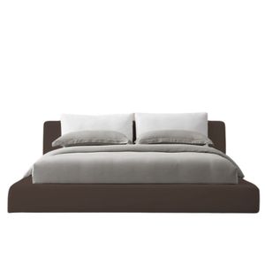 Combo Cama King Astoria + Colchon 2 Pillow 32 Cm + Cabecero + Gratis Sabanas 300 Hilos, Café