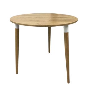 COMEDOR LIZZ REDONDO 3 PUESTOS CON SILLAS EAMES GRIS