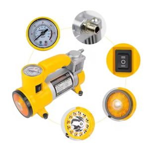 Compresor De Aire Portatil Para Carro Con Luz Led Integrada