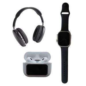 Combo Audifonos Inalambricos + Smartwatch + AirPods