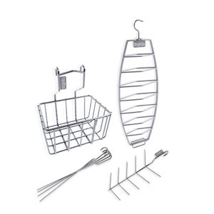 Kit Super In Grill 4 Accesorios Barril Asador Ahumador Bbq
