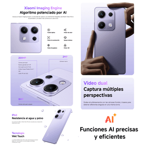 Celular Xiaomi Redmi Note 14S 256GB/8GB RAM – Morado