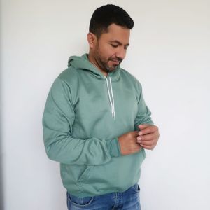 Buzo Capucha para Hombre GO PauSport1330 en Algodón Verde Hoja