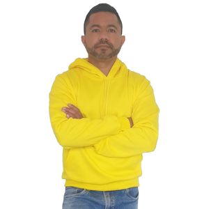Buzo Capucha para Hombre GO PauSport1330 en Algodón Amarillo Neón