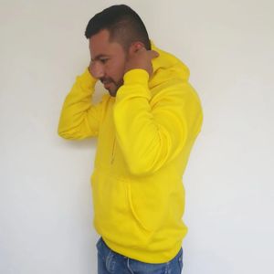 Buzo Capucha para Hombre GO PauSport1330 en Algodón Amarillo Neón