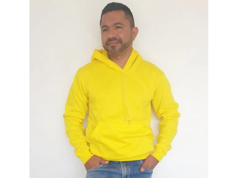 Buzo Capucha para Hombre GO PauSport1330 en Algodón Amarillo Neón