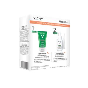 Pack Capital Soleil Uv Clear + Gel de limpieza Normaderm - Vichy