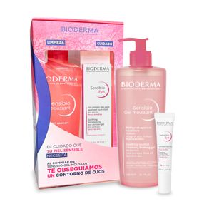 Kit Sensibio Gel Moussant 500ml + Obsequio Contorno de Ojos 15 ml - Bioderma