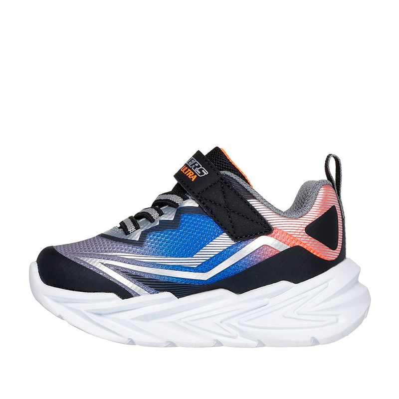 TENIS-SKECHERS-NIÑO-400139N-BKSL-FLEX-GL
