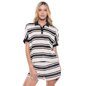 Camiseta Tipo Polo Tejida
