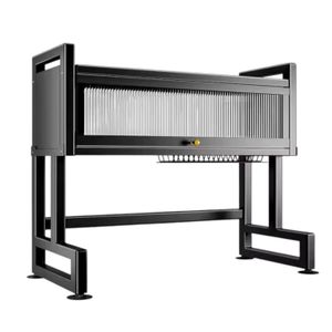 Organizador De Loza Con Tapa Para Cocina Moderna Y Ordenada