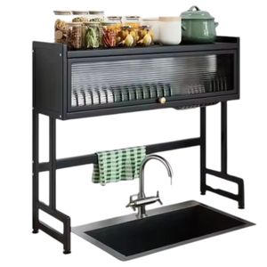 Organizador De Loza Con Tapa Para Cocina Moderna Y Ordenada