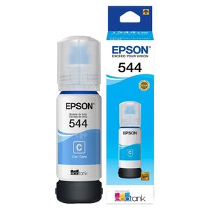 Botella De Tinta Epson 544 Azul Original