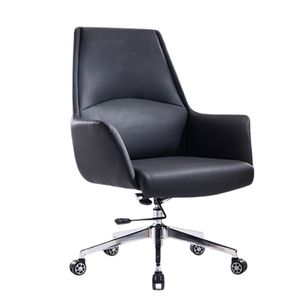 Silla Gerente Giratoria Director Malaga Negra Con Respaldo Alto