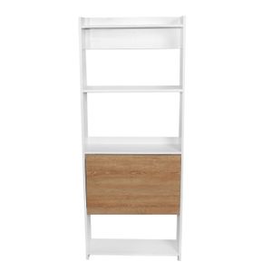 Biblioescritorio Space Plegable ahorra espacio (160X64X54) Blanco