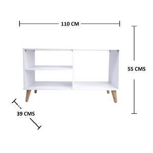 Mesa de Televisión 50" King (60x110x39) Blanca