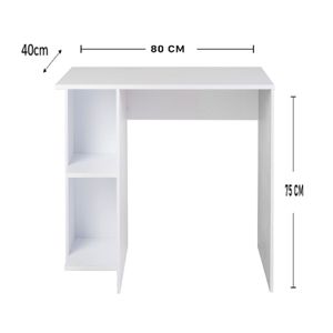 Combo Escritorio Tony (75x80x40) Blanco + Silla Eames