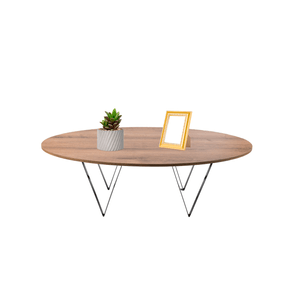 Mesa De Centro Victory Ovalada (36x120x60) Amaretto