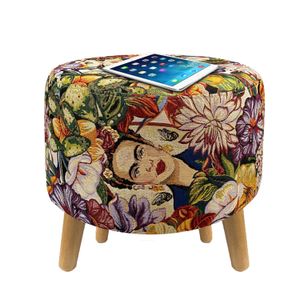 Puff Redondo Cuatro Patas(40x40x40) Frida