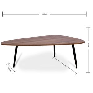 Mesa de Centro Gota (30x110x68) Amaretto