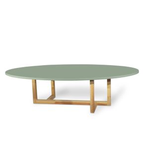 Mesa Ovalada Roma (30X120X60) Verde