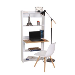 Combo Biblioescritorio Space Plegable ahorra espacio (160X64X54) + Silla eames