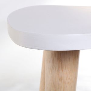Mesa Auxiliar Triangular Nao (35X39X39) Blanca