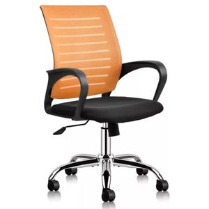 Silla Secretarial Espaldar Grande Naranja