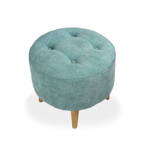 Combo sala Sofá (66x163x64) + Puff Verde Menta + Mesa de Centro