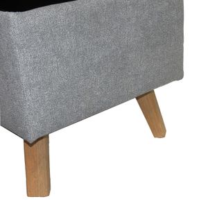 Banqueta Baúl (40x82x42) Gris Falcon