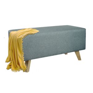 Banqueta Amalia (40x80x40) Gris Memphis