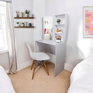 Combo Tocador Mallorca (140x70x40) Blanco + Silla Eames
