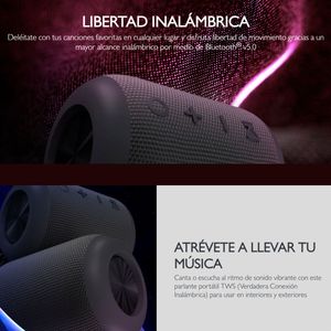 Altavoz Portátil Bt Tws Klip Xtreme KBS-200RD Titan IPX7, 12W